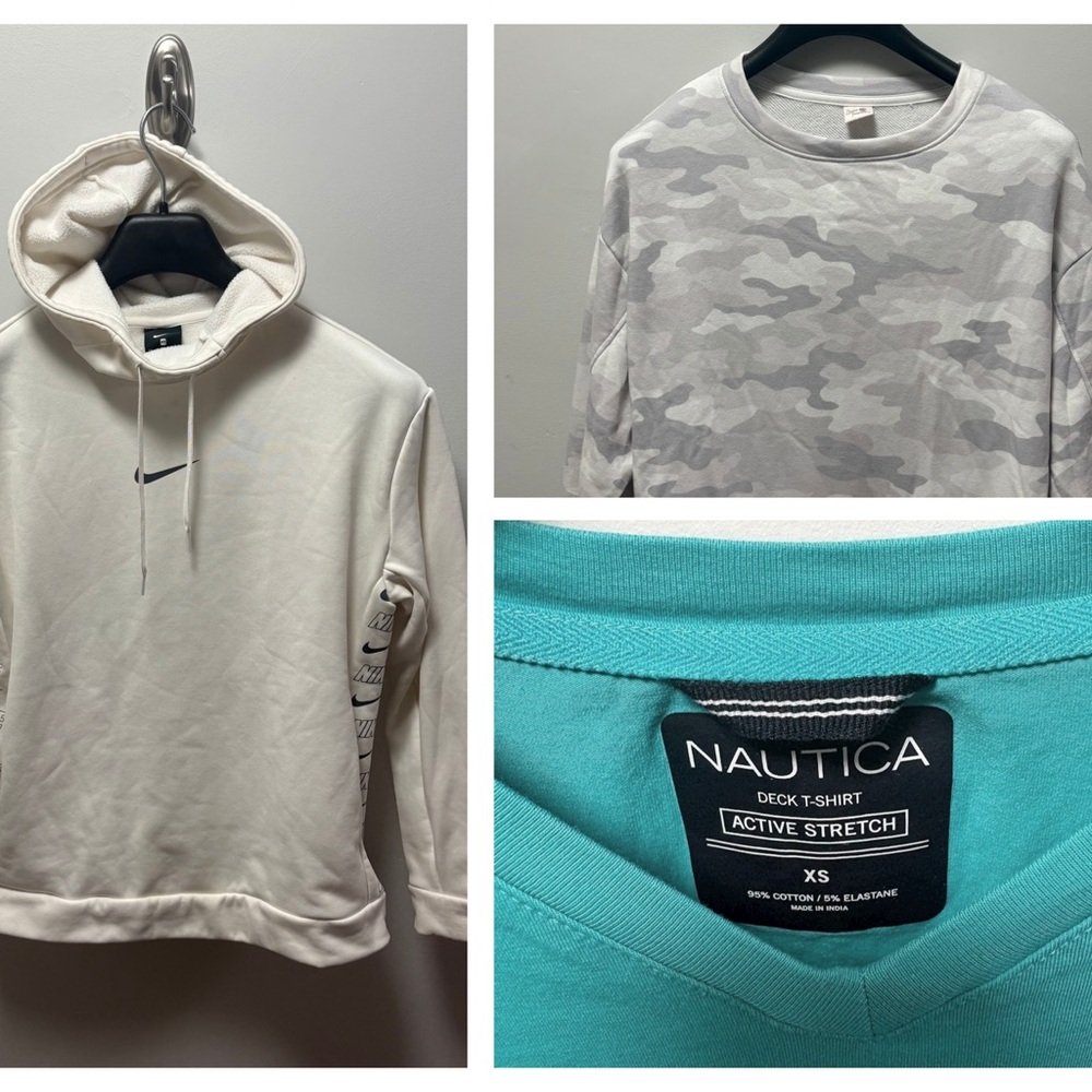 Free ship - 3 pieces Gym Bundle (Nike, Nautica, Sweet Treasures)